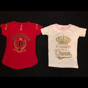 Toddler girls Lot of 4 graphic tees - SZ 2T
